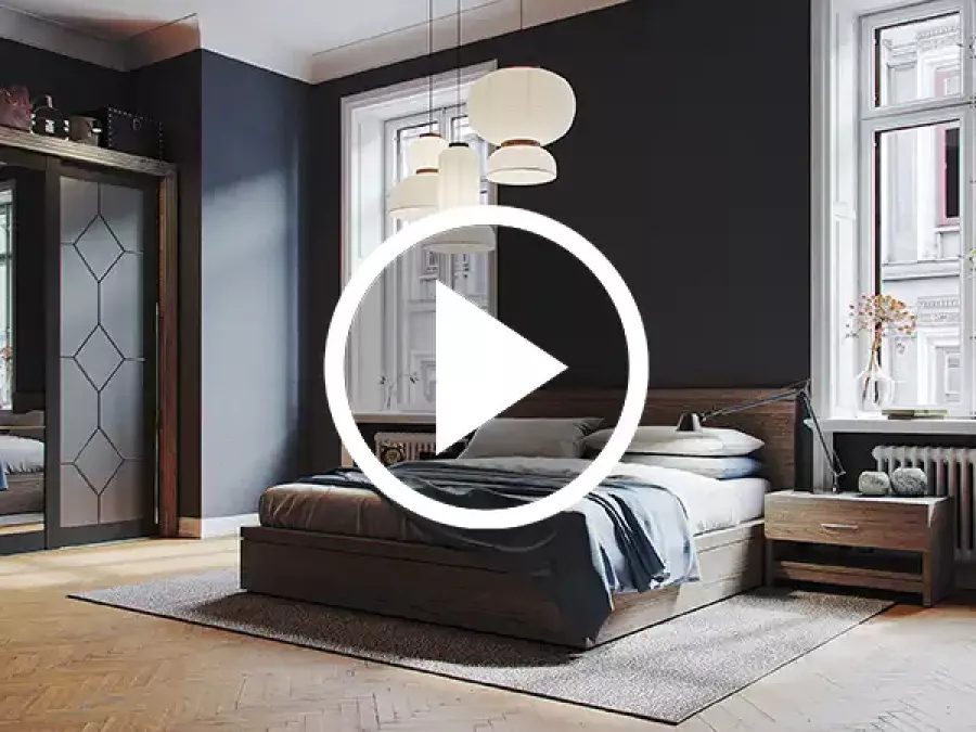 Classic Bedroom Immobilien Visualisierung Referenz Design von Gustavo Coutinho